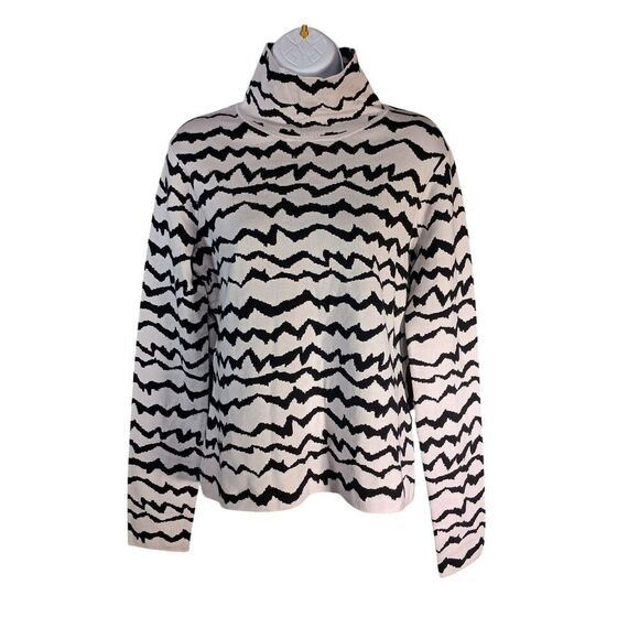 Lita by Ciara Merino Wool Sweater Pullover Mock Neck Long Women's Large - Picture 2 of 5